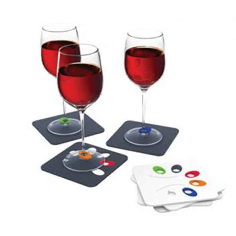 Promotional Wine Glass Marker Coasters