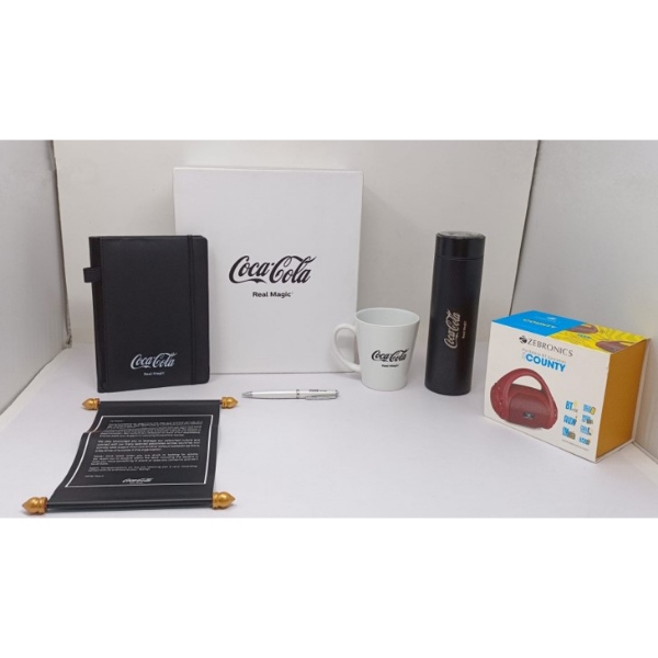 Welcome kit for new employees of Coca Cola