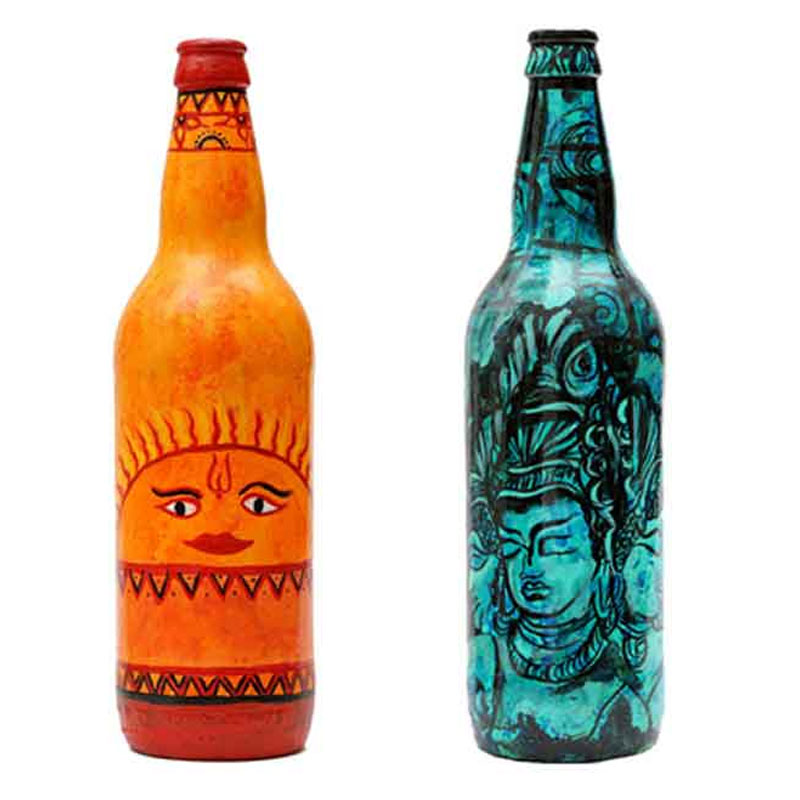 Hand-Painted Innovative Bottle