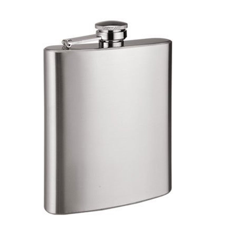 Hit Play Stainless Steel Hip Flask 8"oz