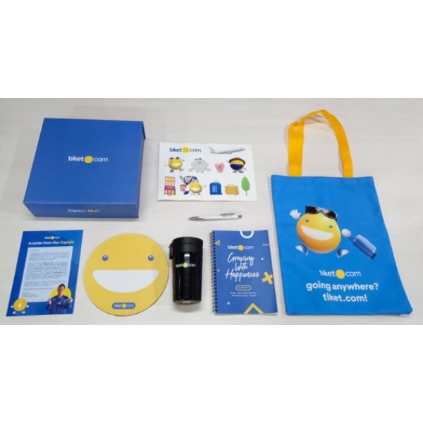 Fun and Quirky Welcome kit for Tiketcom