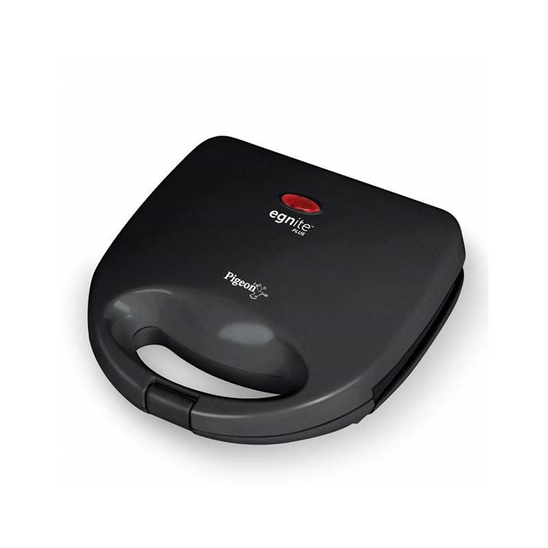 Pigeon by Stovekraft Egnite Plus Bread Sandwich Maker with Aluminium Nonstick Coated Fixed Plates 