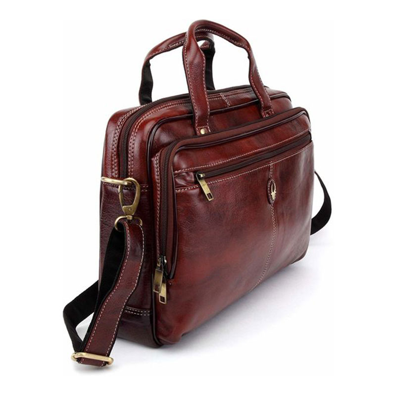 WildHorn Leather Brown Messenger Bag
