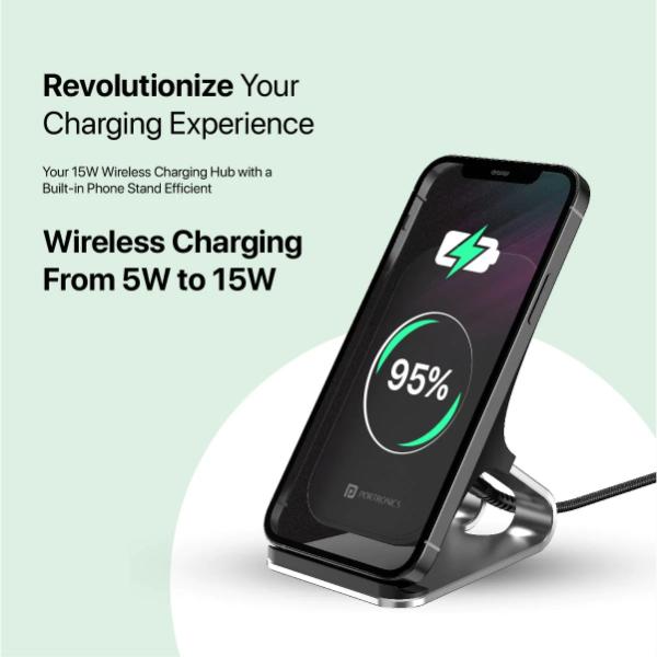 FREEDOM 15 PLUS Desktop Wireless charger and Mobile stand 