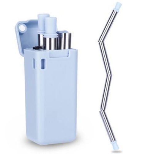 Reusable stainless steel straw 