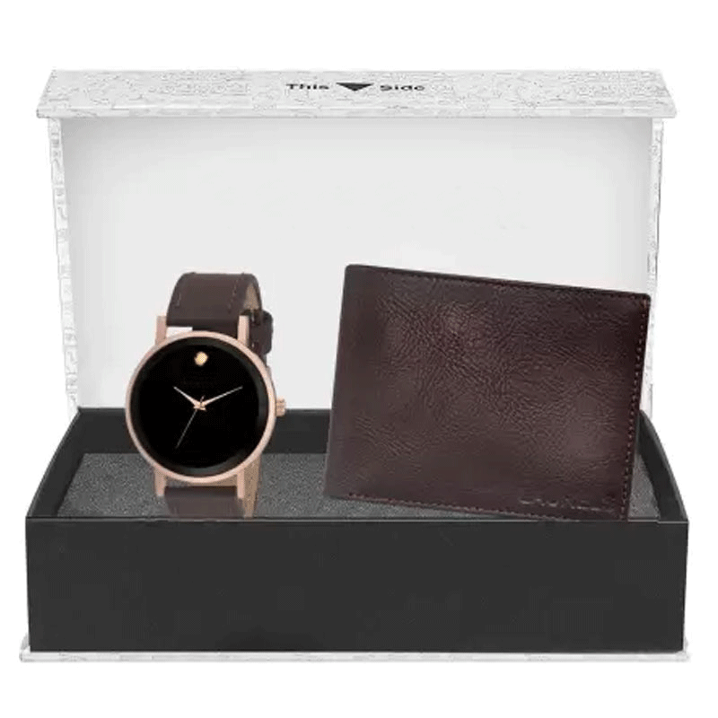 Analog Watch & Wallet Combo