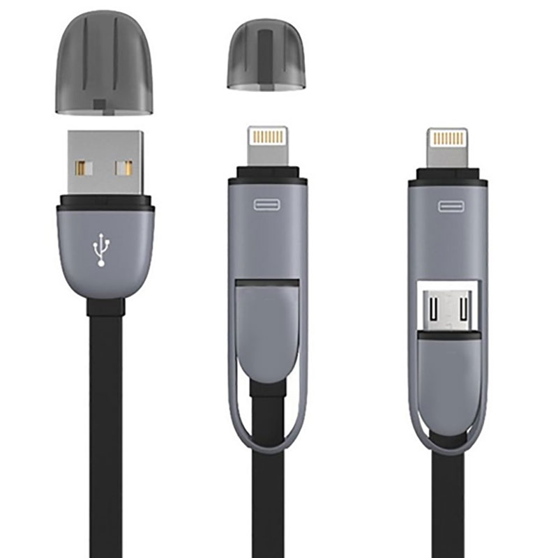 2 in 1 Micro USB Cable with Lightning Adapter