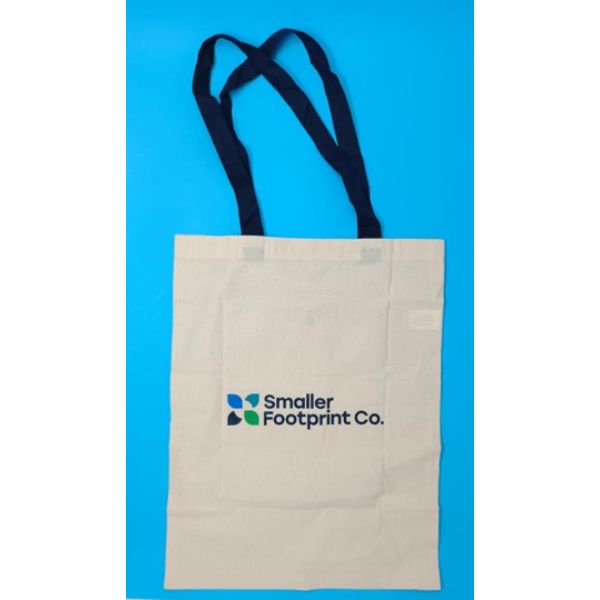 Smaller footprint foldable canvas bag 