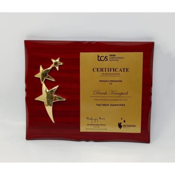 Certificate of Recognition 