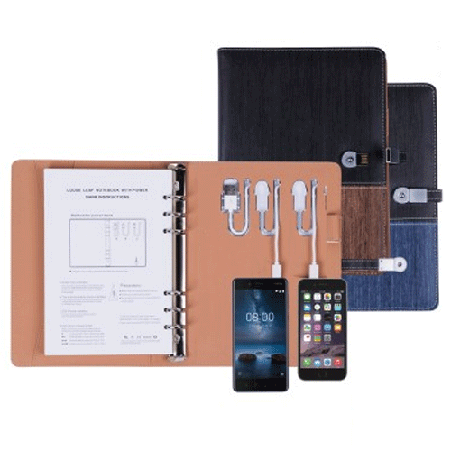 4000mAh Diary Powerbank with Pendrive