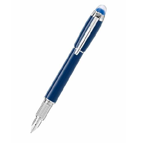 Montblanc Starwalker Resin Blue Planet Fountain Pen - Medium Nib