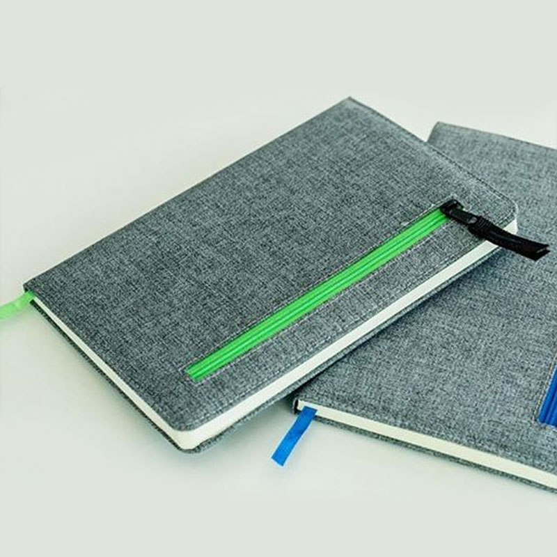 The Deputy A5 Cotton Notebook with Zipper Pocket
