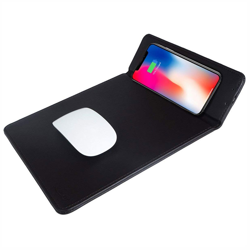 Mouse Pad with Wireless Charging and Mobile Holder