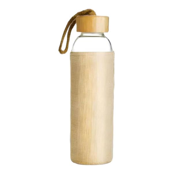 Eco Goblet Glass Bottle with Jute Sleeve 
