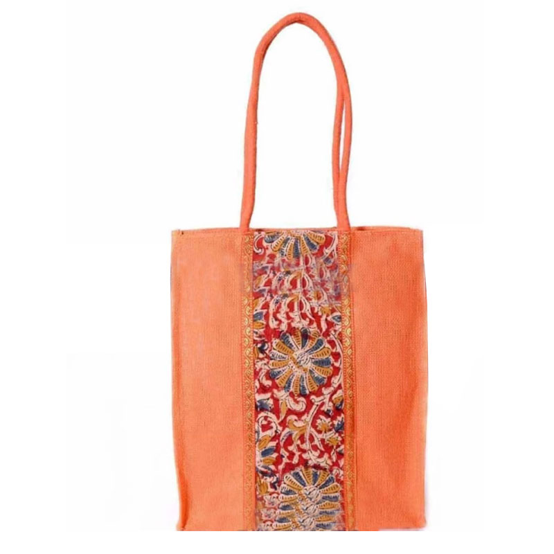 Jute Bag with Kalamkari Design 