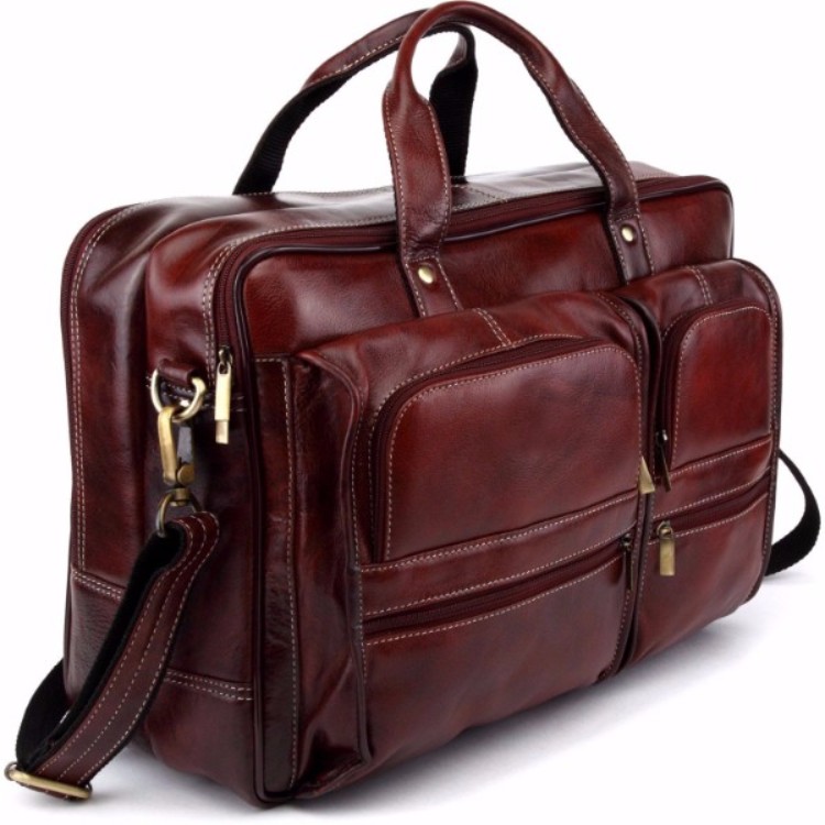 Leather Laptop Messenger Bag