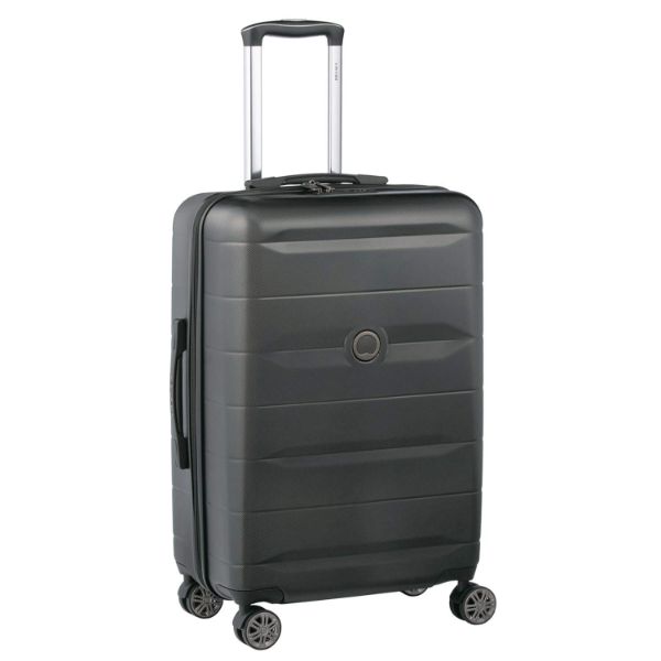 Delsey Polycarbonate Black Hardsided Check-in Luggage trolley 