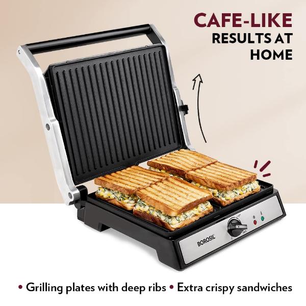 Borosil Jumbo 180 Grill Sandwich Maker