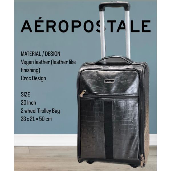 Aeropostale Vegan Leather with Croc Design 