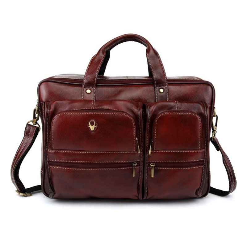 Leather Laptop Messenger Bag - Corporate Gifting | BrandSTIK