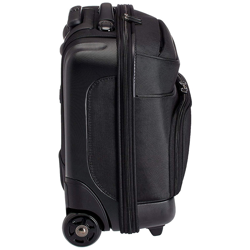 swiss military 45 ltrs black laptop trolley bag