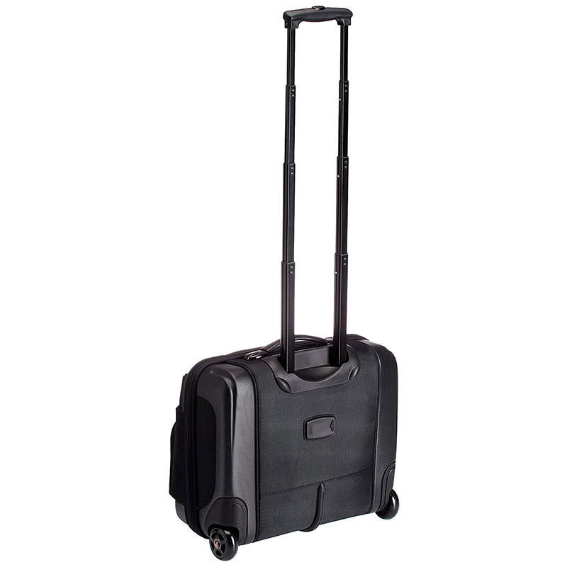 swiss military 45 ltrs black laptop trolley bag
