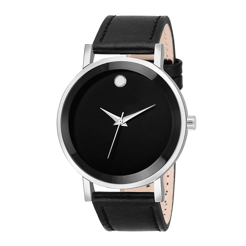 Analog Black Dial Men's Watch - 020207