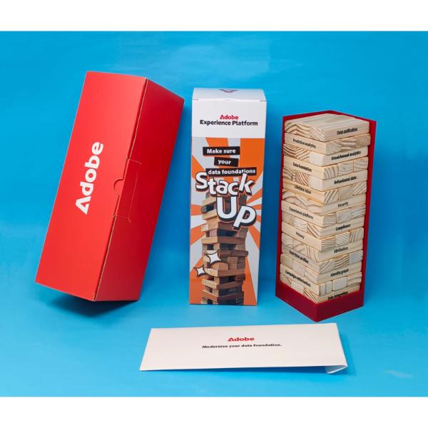 Custom Jenga Set with Stacker 