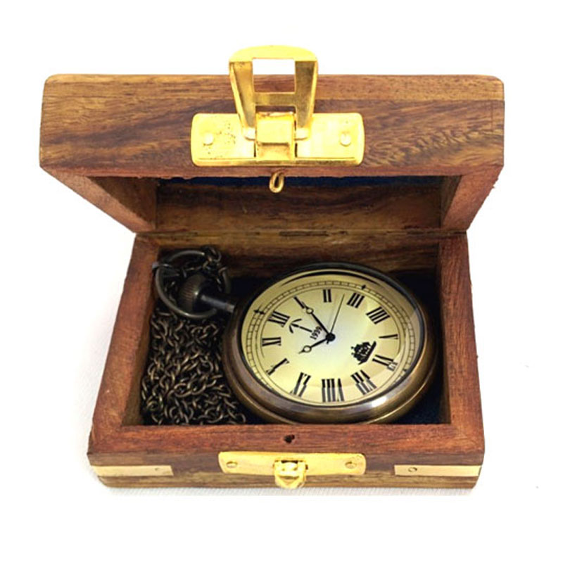 Antique Pocket Watch With Box