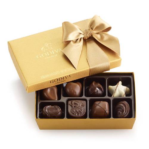 Assorted Chocolate Gold Gift Box