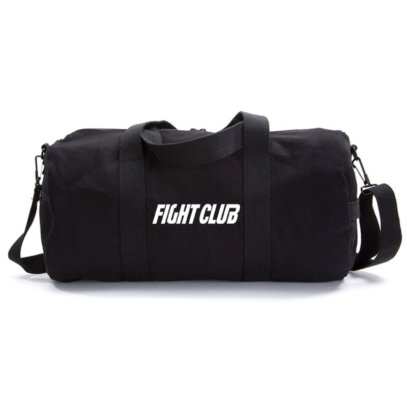 Black Canvas Duffel Bag