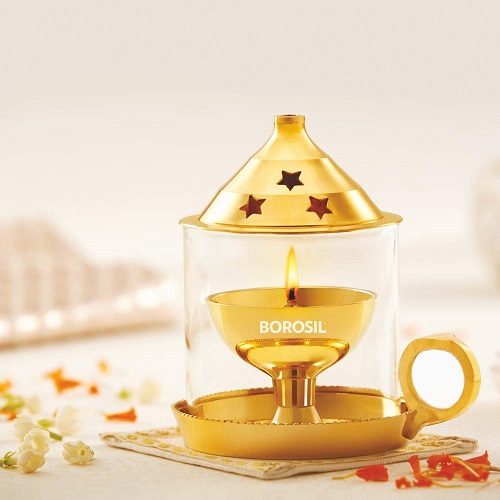 Borosil HDTRAKHN056 MANGAL DIYA BRASS SMALL
