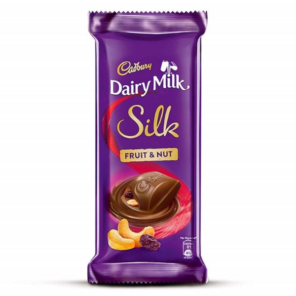 Cadbury Dairy Milk Silk Fruit and Nut Chocolate Bar 