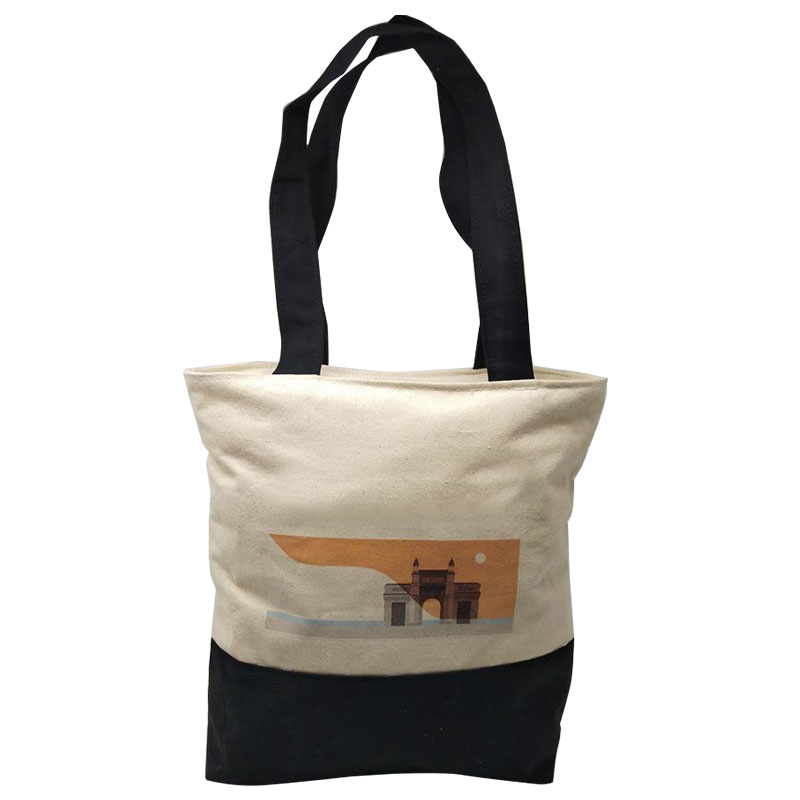 Canvas Tote Bag with Zipper