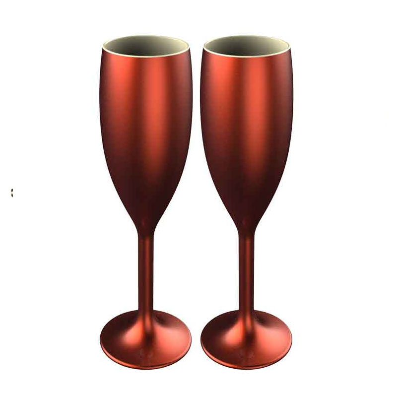 Copper Flute Champagne Glass - Pack of 2