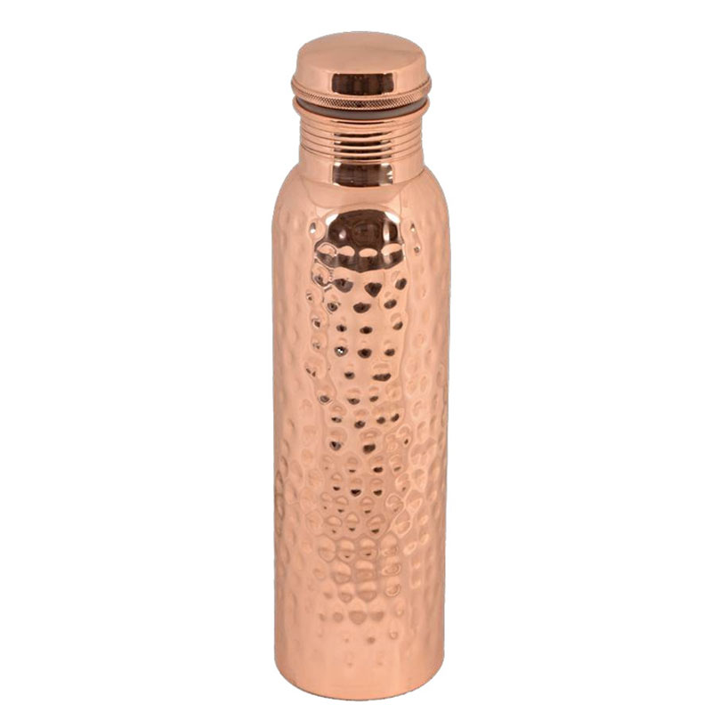 Copper Hammered Water Bottle