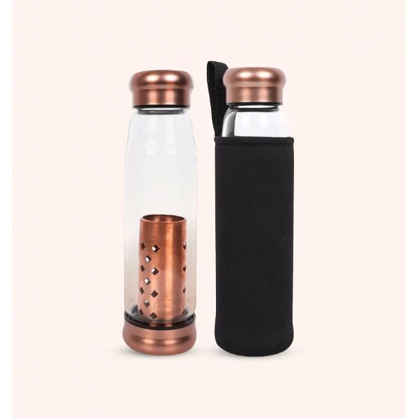 CUprum Copper Charged Glass Bottle 