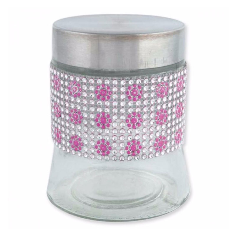 Diamond Glass Jar