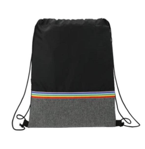 Drawstring Bag Grey Canvas