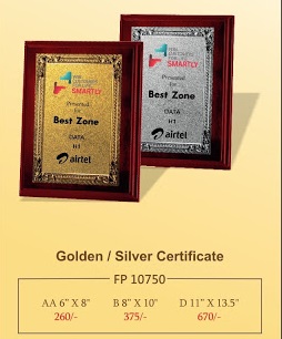 Golden or Silver Certificate