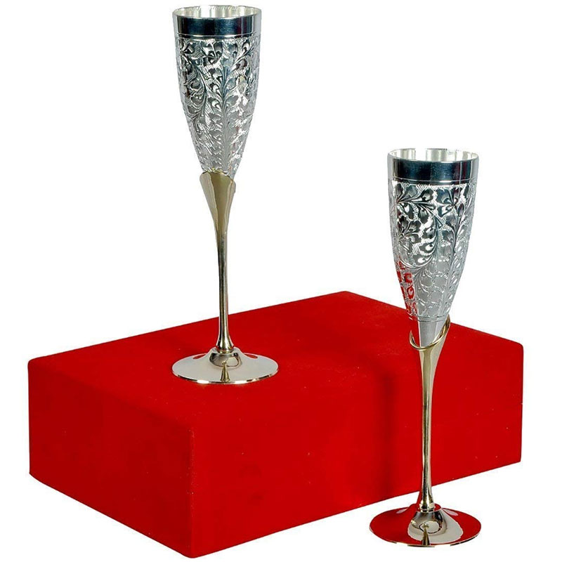 Goyam Silver Plating Wine Glass Set