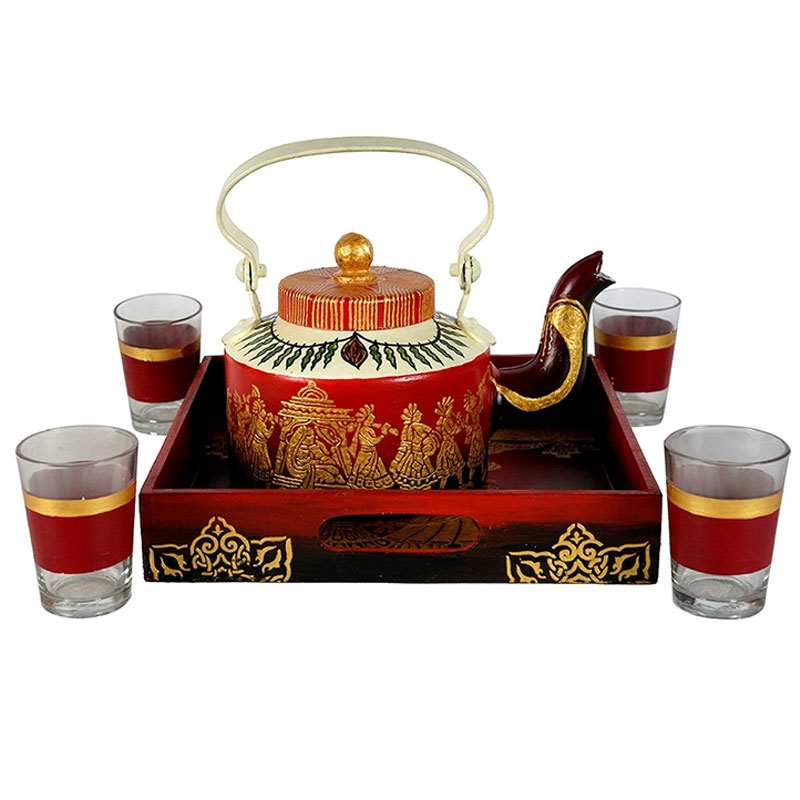 Hand Painted Kettle Set