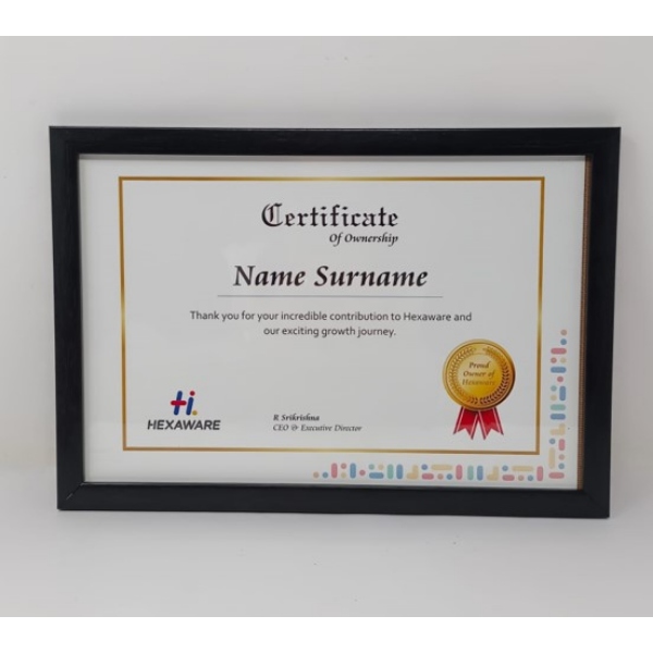 Hexaware Certificate