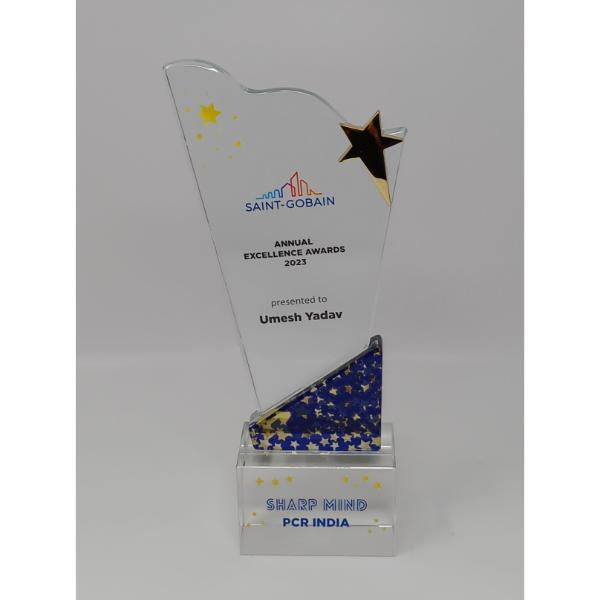 acrylic glass trophy