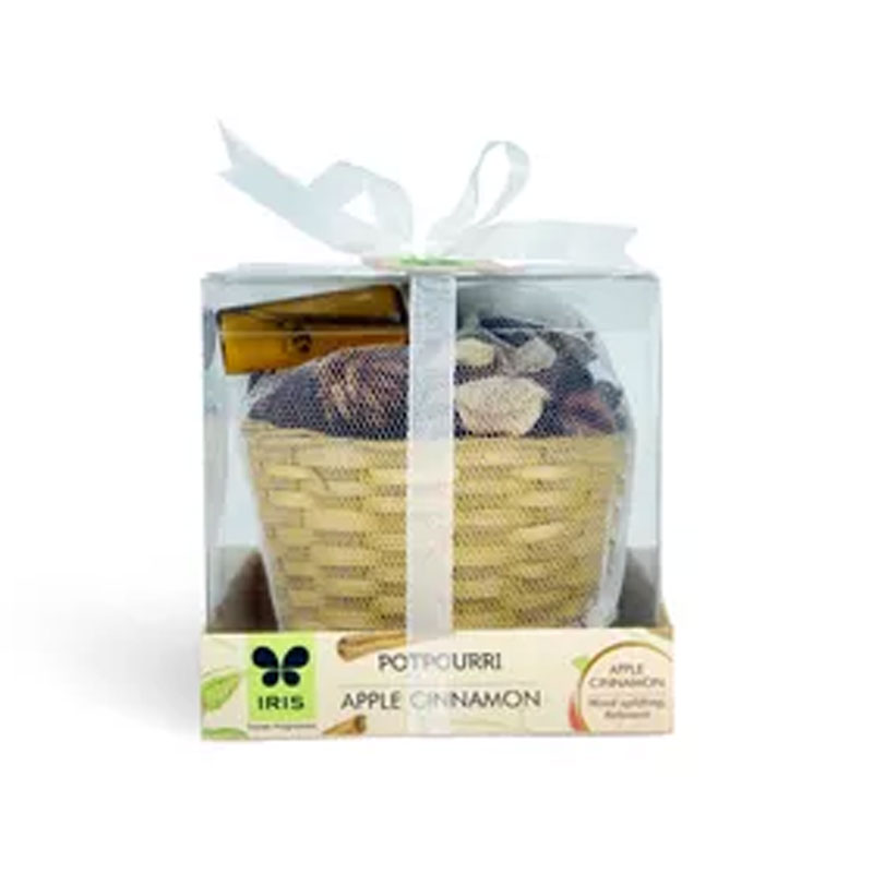 IRIS Potpourri with Cane Basket