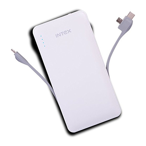 Intex 10000mAh Power Bank with -C Type with Micro USB Cable