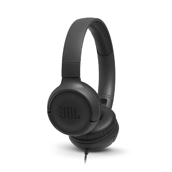 JBL Tune 500 by Harman Powerful Bass On-Ear Headphones with Mic
