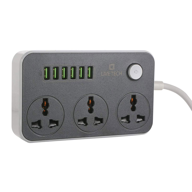 Live Tech PS06 Smart Spike Strip with Auto-ID USB Ports