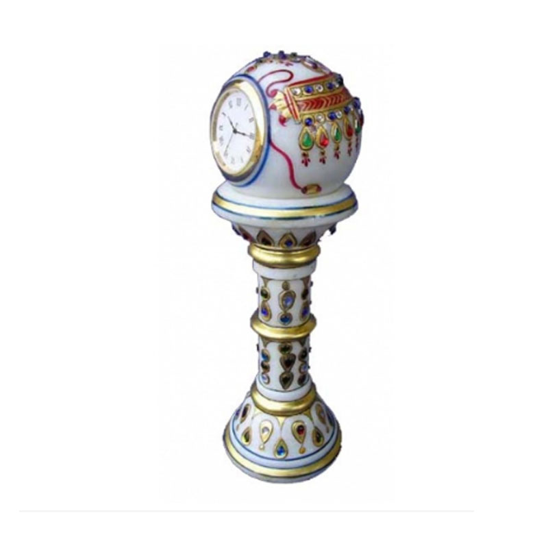 Marble Table pillar Clock