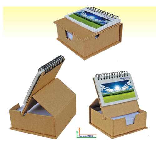 Eco-Friendly Box With Writing Note Pad and Calendar